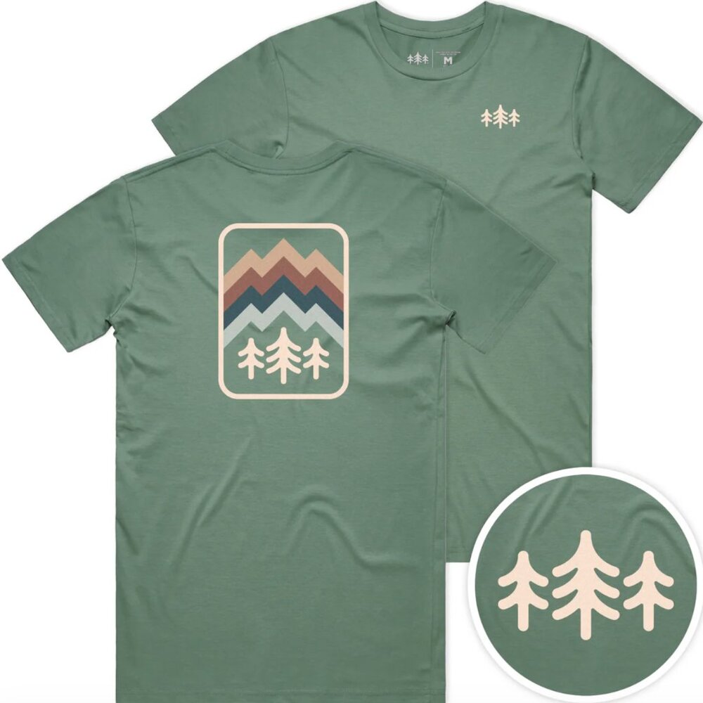 Tripine Peaks Staple Cotton Tee Small